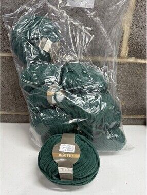 GGH Risotto Yarn 100% Polyester Color#8 Green 10 Skein Lot
